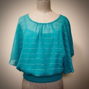 BCX Sea Green Blouse